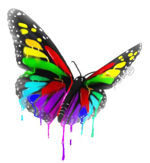 Autism Butterfly Logo - Rainbow butterfly Logos