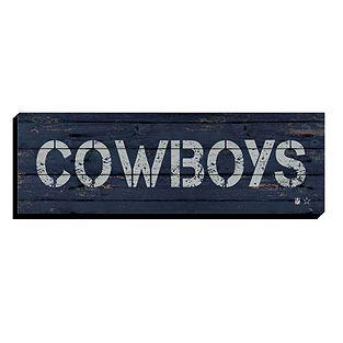 The Rustic Dallas Logo - Dallas Cowboys Canvas Art - Rustic 8x24 | Dallas Cowboys Pro Shop