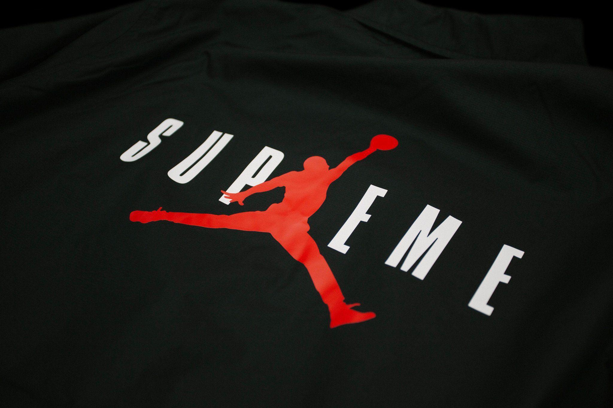 Supreme X Jordan Logo - Supreme x Air Jordan Jacket For Sale – Soze Haus