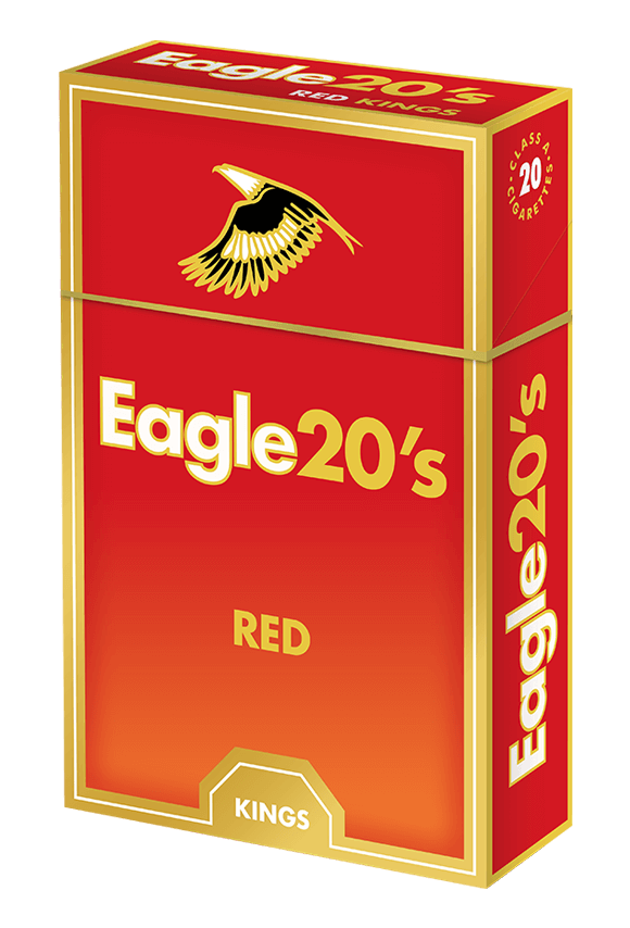 White Eagle in Red Box Logo - Liggett Vector Brands Eagle 20's