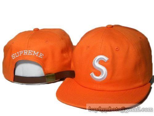 Orange and Red S Logo - Cheap Wholesale Supreme Strapback Hats Caps S Logo Adjustable Hats