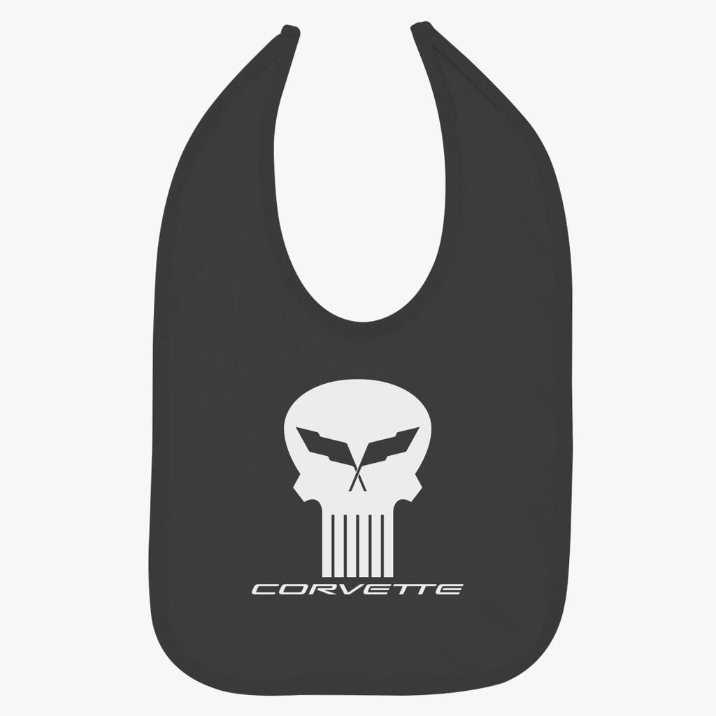 Corvette Skull Logo - Corvette Skull Logo Baby Bib