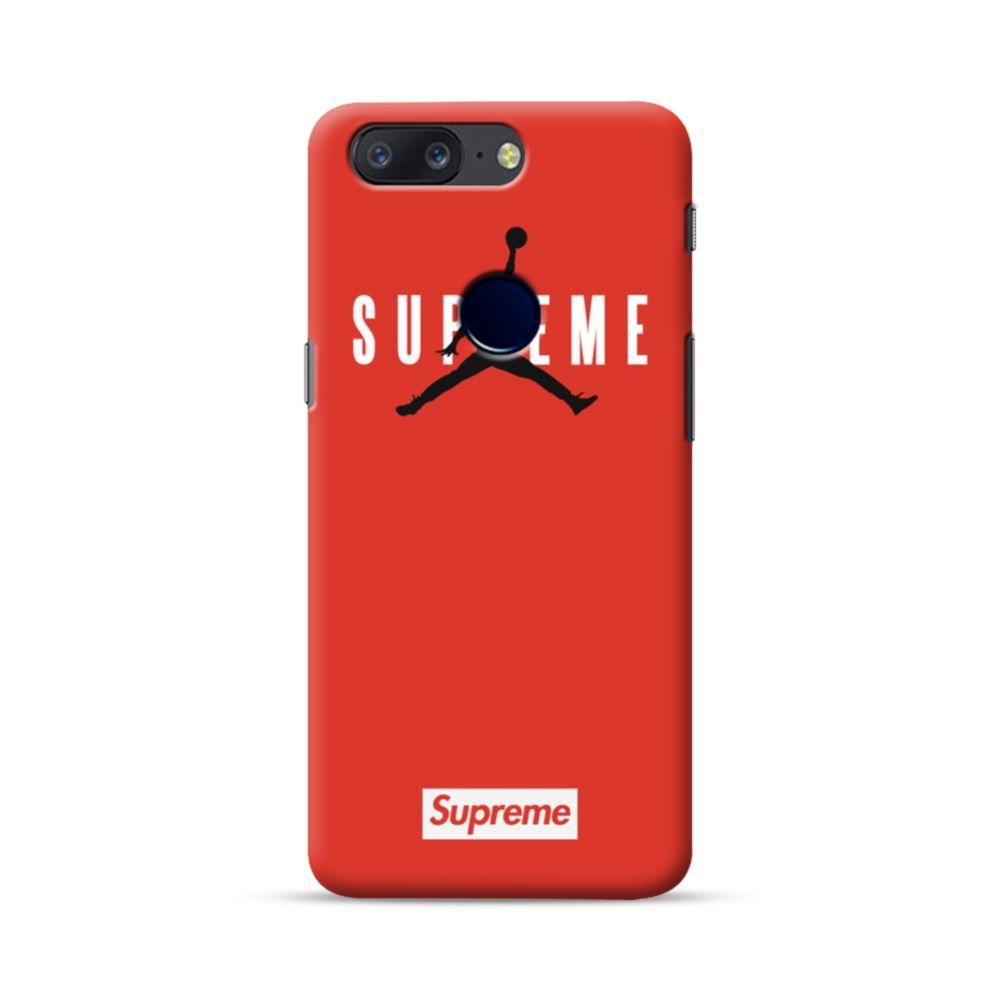 Supreme X Jordan Logo - Supreme x Jordan OnePlus 5T Case | CaseFormula
