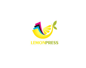 Printing House Logo - Lemon Press #logo for a print house in the UK with a clever union of ...