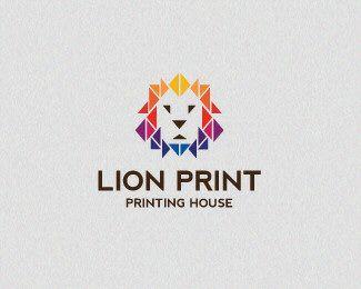 Printing House Logo - Lion Print - Printing House - Logo Design Inspiration