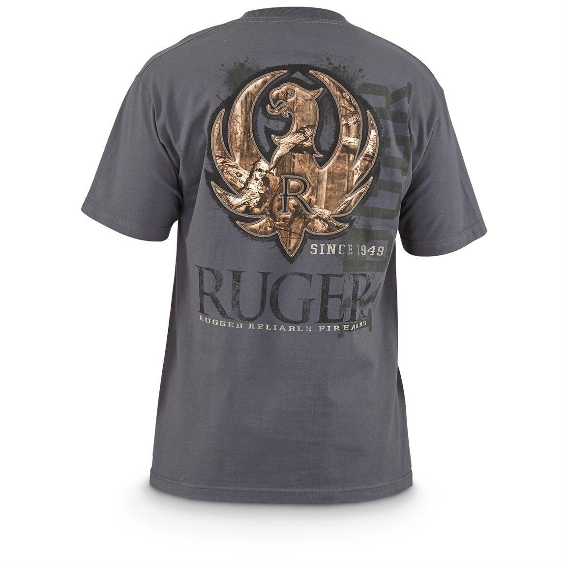 Camo Ruger Logo - Ruger Men's Logo Camo Stitch T-Shirt - 658156, T-Shirts at ...