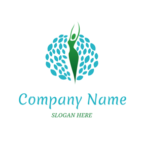 Blue Woman Logo - Free Woman Logo Designs | DesignEvo Logo Maker