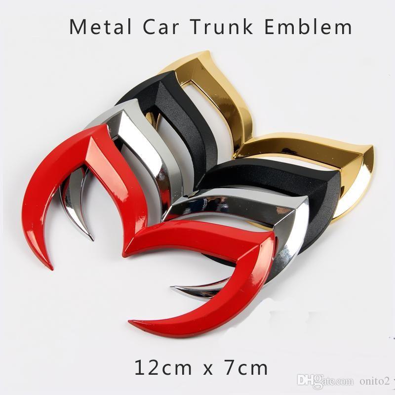 Red Black and Gold Bat Logo - Wholesale Car Styling Auto Emblem 3D Sticker Logo Bat Batman