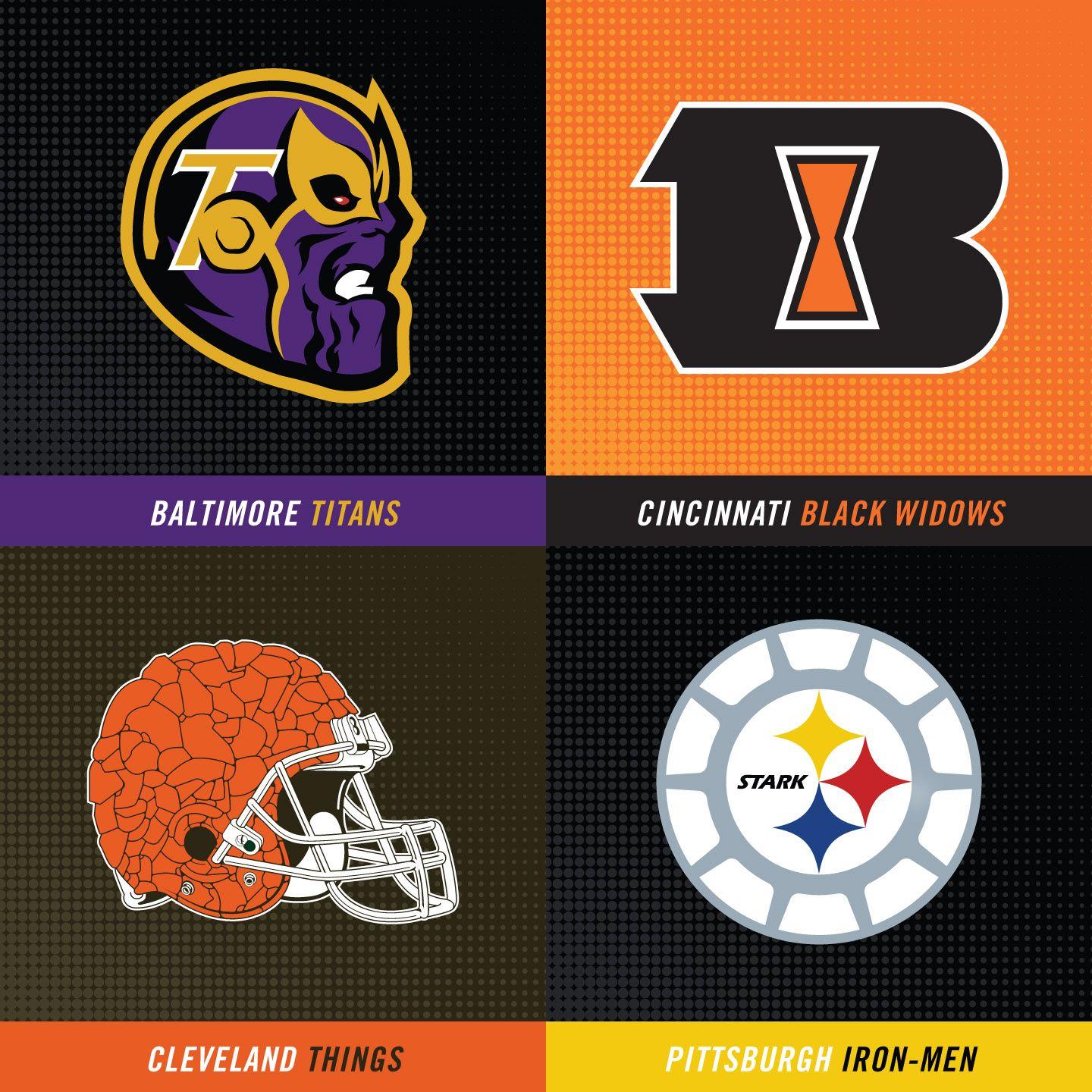 Awesome Sports Logo - Marvel/NFL Mashups - Concepts - Chris Creamer's Sports Logos ...
