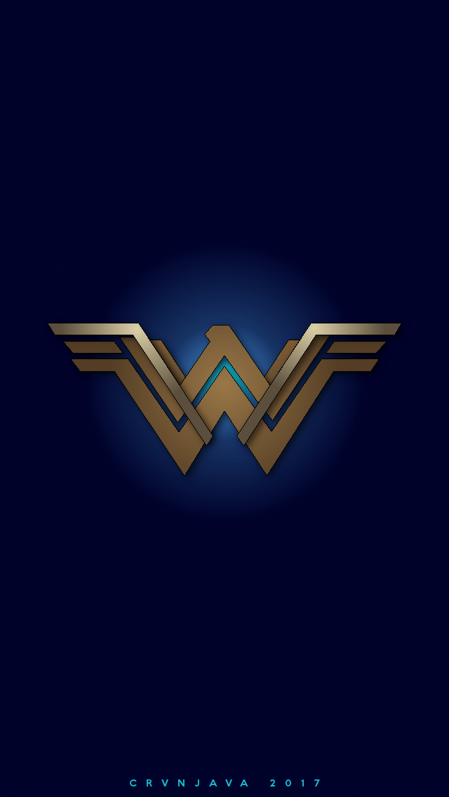 Blue Woman Logo - My tribute to the new Wonder Woman Logo, sized to fit your phone