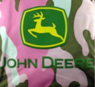 Jphn Deere Logo - John Deere Logo on Pink Camo Kids Backpack. MyGreenToy.com