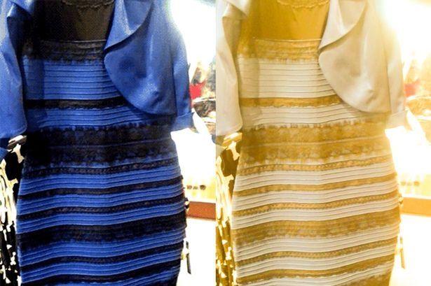 Gold White Blue Logo - Is The Dress Blue and Black or White and Gold? How It Went Viral