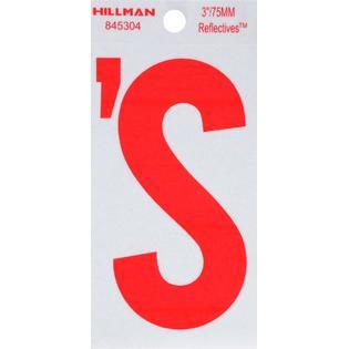 Silver Red Apostrophe Logo - The Hillman Group 845304 3 in. Red & Silver Reflective Mylar Square ...