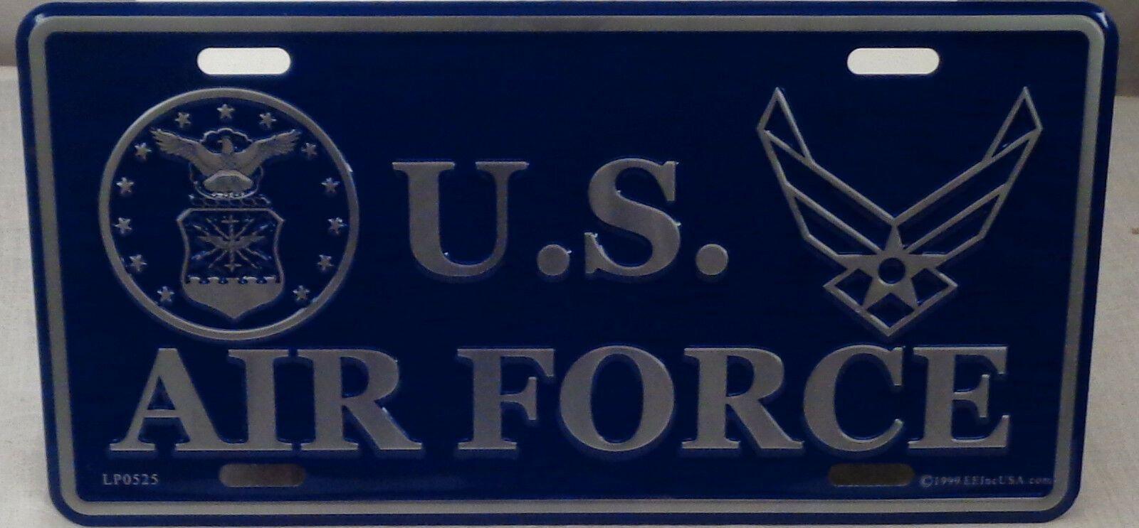 Us Air Force Old Logo - U.S. AIR FORCE old & New LOGOS aluminum License plate USAF United