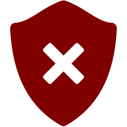 Maroon Cross and Shield Logo - Free Maroon Delete Shield Icon Maroon Delete Shield Icon