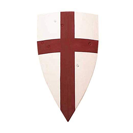 Maroon Cross and Shield Logo - Amazon.com: Armor Venue Crusader Medieval Shield Full Size Armor ...