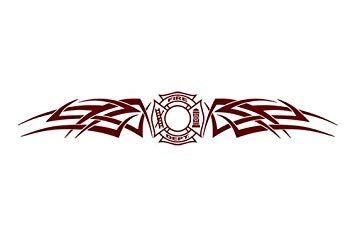 Maroon Cross and Shield Logo - Amazon.com: Sticky Creations - Design #129-01 Fire Dept. Shield ...