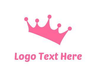 Pink Crown Logo - Princess Logo Maker