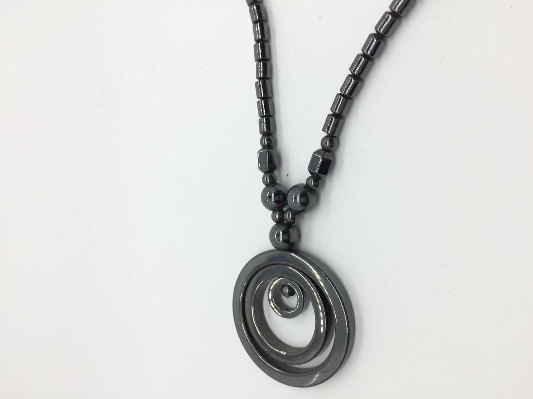 Eternity Circle Logo - 4X5 22x34 Magnetic Hematite Jewelry Eternity Circle Pendant Necklace
