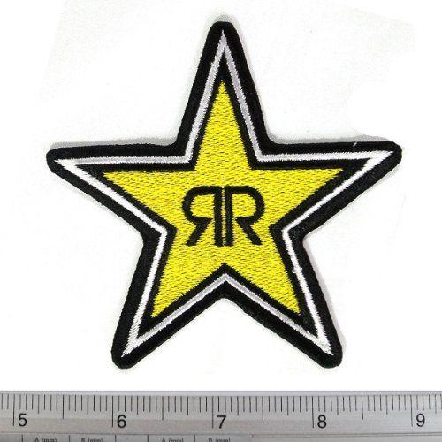 RR Star Logo - Amazon.com: Rockstar Energy Drink RR Iron on Patch Embroidered ...