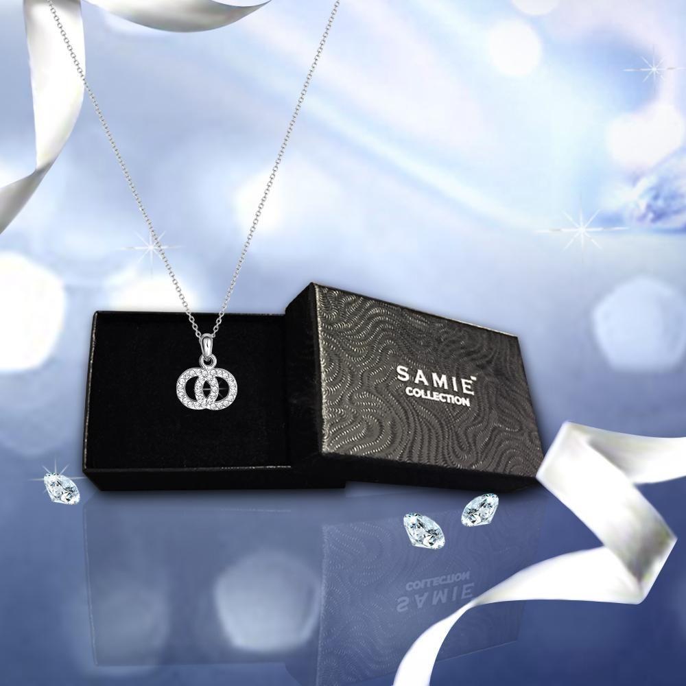 Eternity Circle Logo - Samie Collection Swarovski® Crystal Eternity Circle Pendant Necklace ...