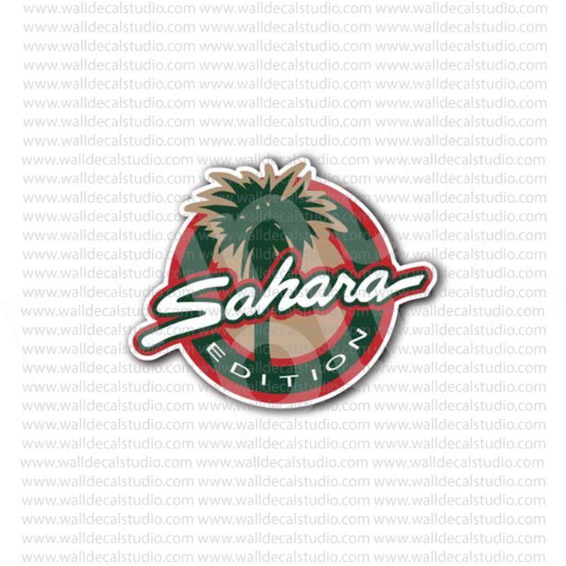 Jeep Wrangler Sahara Logo - From $4.50 Buy Jeep Wrangler Sahara Edition Emblem Sticker at Print