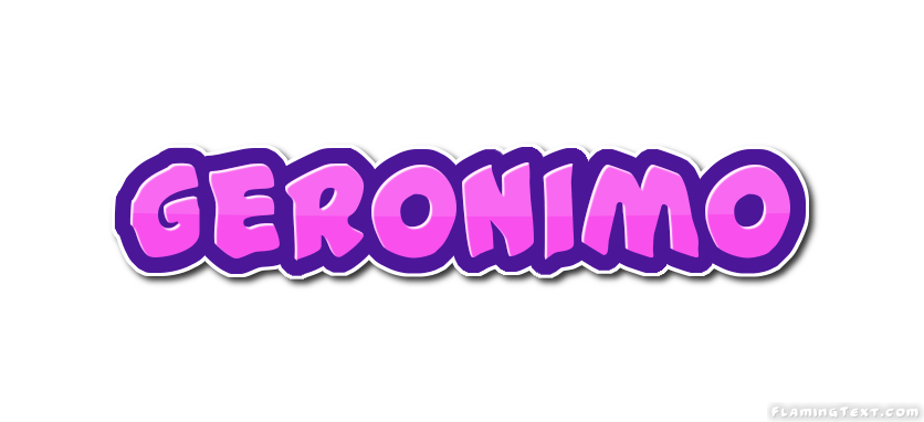 Geronimo Logo - Geronimo Logo. Free Name Design Tool from Flaming Text