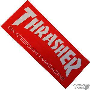 Red Magazine Logo - THRASHER 