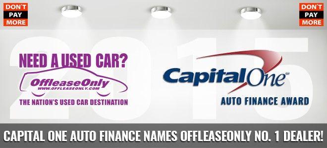 Capital One Auto Finance Logo - Capital One Auto Finance Names OffLeaseOnly No. 1 Dealer!