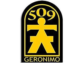 Geronimo Logo - Amazon.com: 509th Geronimo Logo Sticker (army seal 509 decal ...