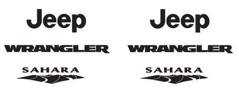 Jeep Wrangler Sahara Logo - Jeep Wrangler Sahara Refresh Vinyl kit and similar items