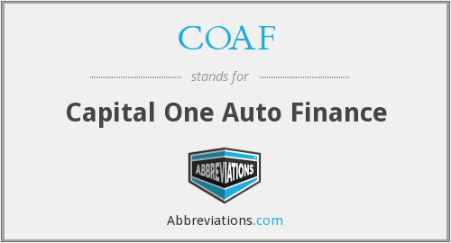 Capital One Auto Finance Logo - COAF - Capital One Auto Finance