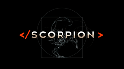 White with Red Circle Scorpion Logo - Scorpion (TV series)