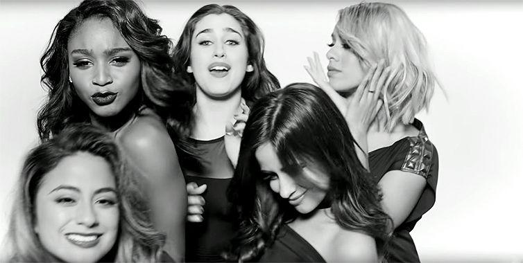 Fifth Harmony Black and White Logo - Watch Fifth Harmony's black-and white 'Write On Me' video | EW.com