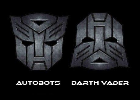 Darth Logo - Is Darth Vader's Logo a Replication of Autobots logo