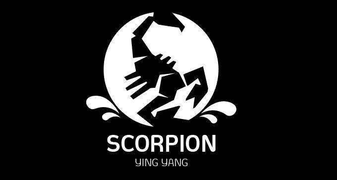 White with Red Circle Scorpion Logo - Scorpion Logo Red Circle