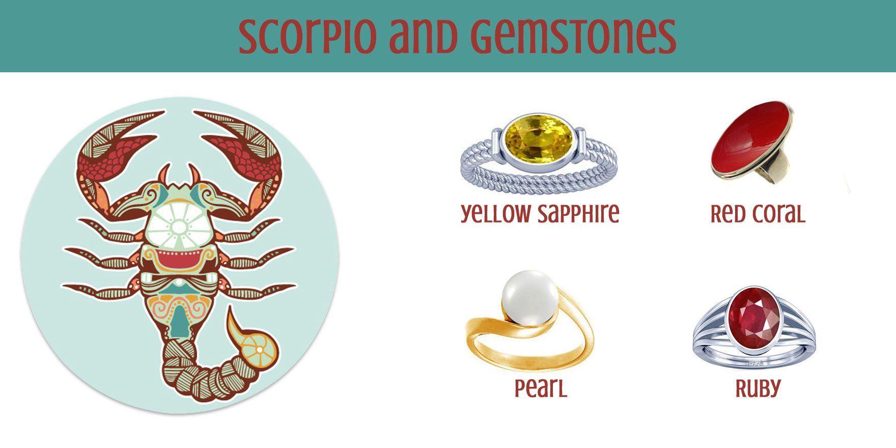 White with Red Circle Scorpion Logo - Scorpio And Gemstones | GemPundit.com