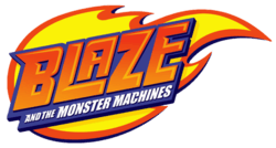 Blazing Flame Logo - Blaze and the Monster Machines