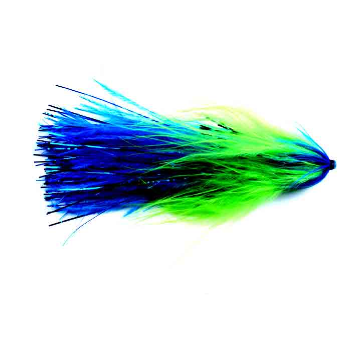 Blue and Chartreuse Logo - Hartwick's Marabou Flashtail Tube - Chartreuse/Blue: Your gateway to ...
