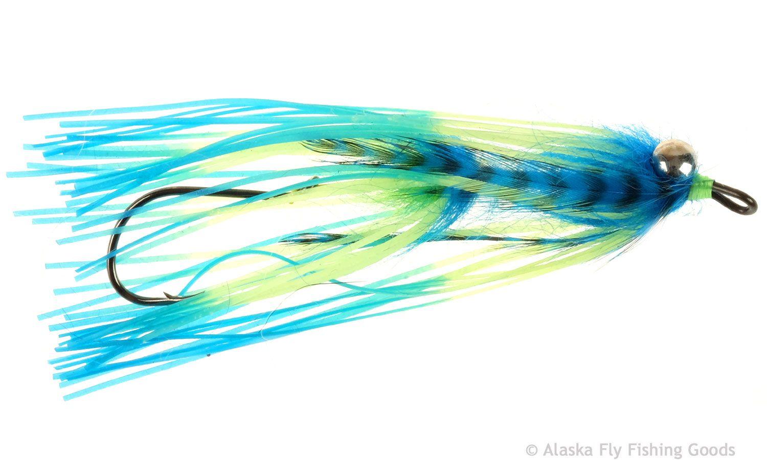 Blue and Chartreuse Logo - Squidro & Blue 0. Flies. Alaska Fly Fishing Goods