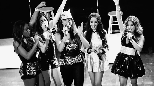 Fifth Harmony Black and White Logo - GIF white my hands GIF on GIFER