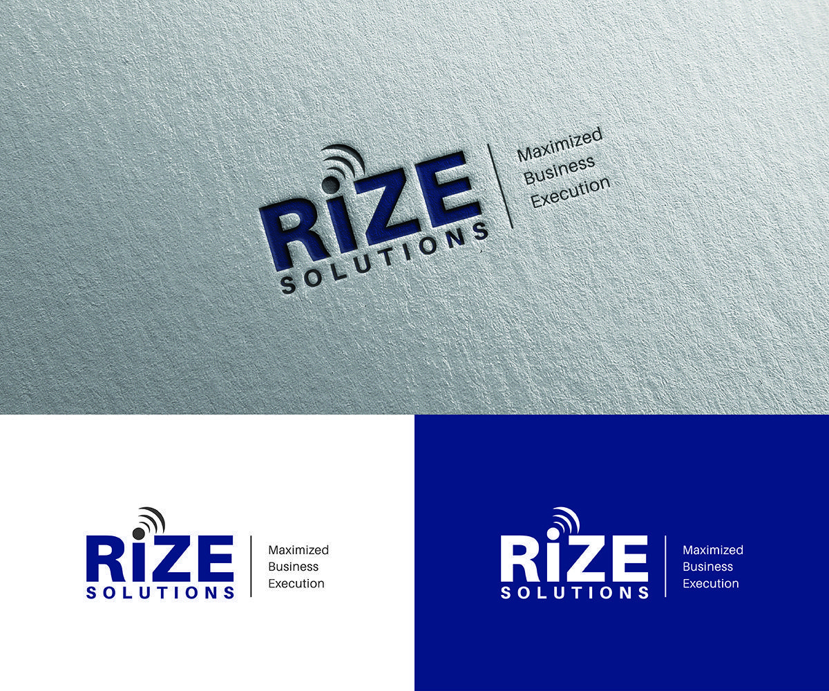 Business Communication Logo - Professional, Masculine, Wireless Communication Logo Design for Rize