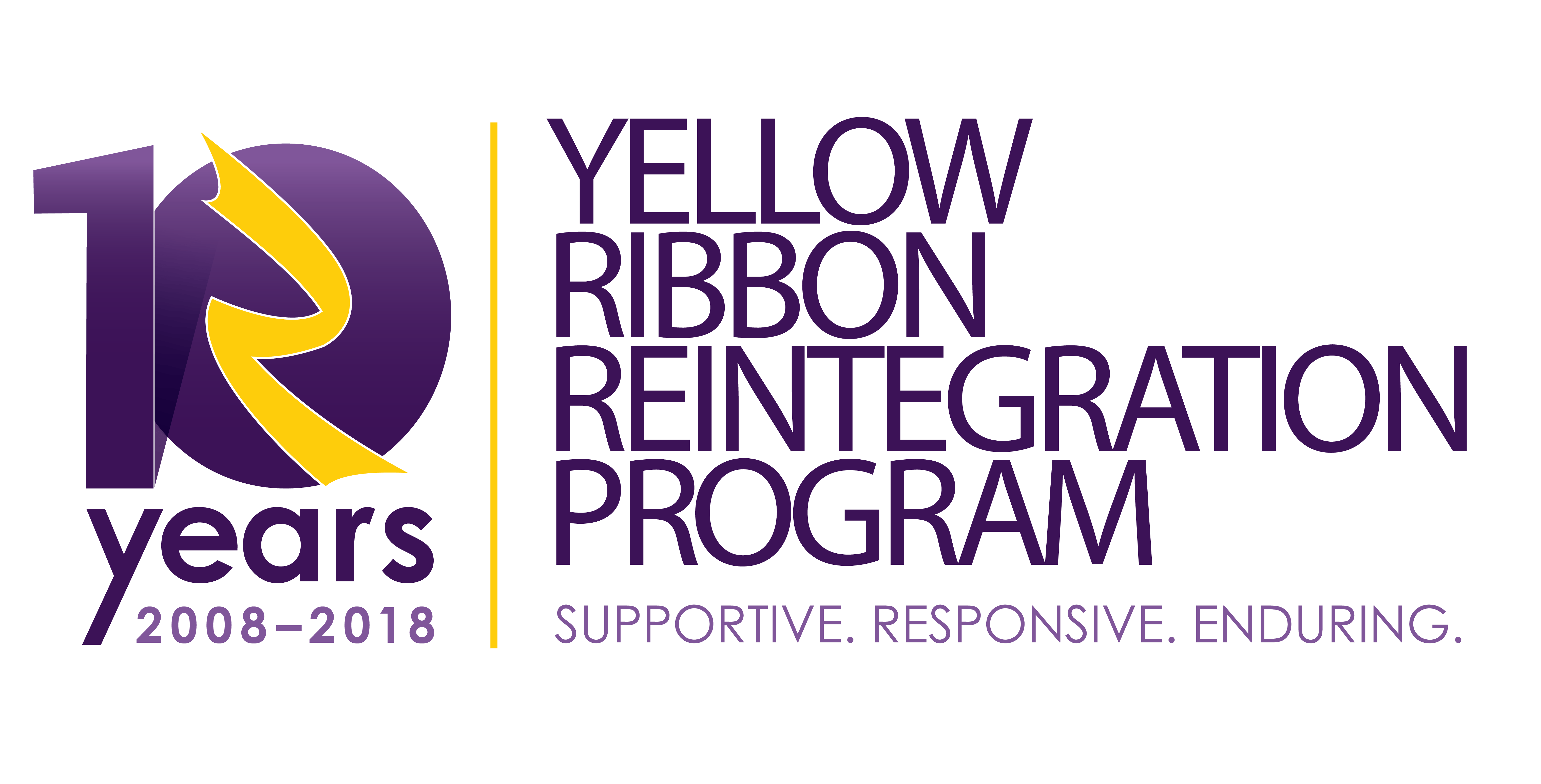 Purple and Yellow Logo - Media Resources | Yellow Ribbon Reintegration Program