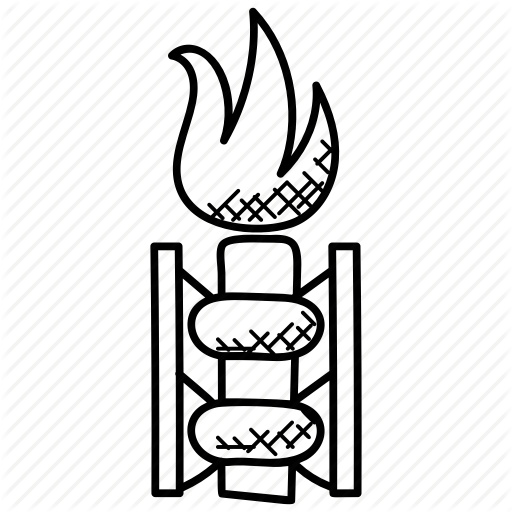 Blazing Flame Logo - Danger sign, fire blazing, fire flame, heat energy, wildfire icon