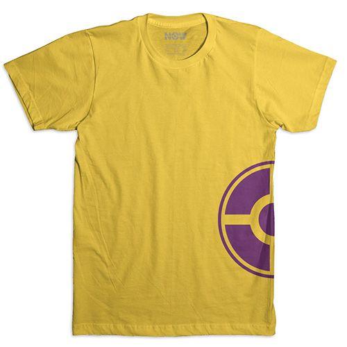 Purple and Yellow Logo - NOW T Shirt Large Side Logo