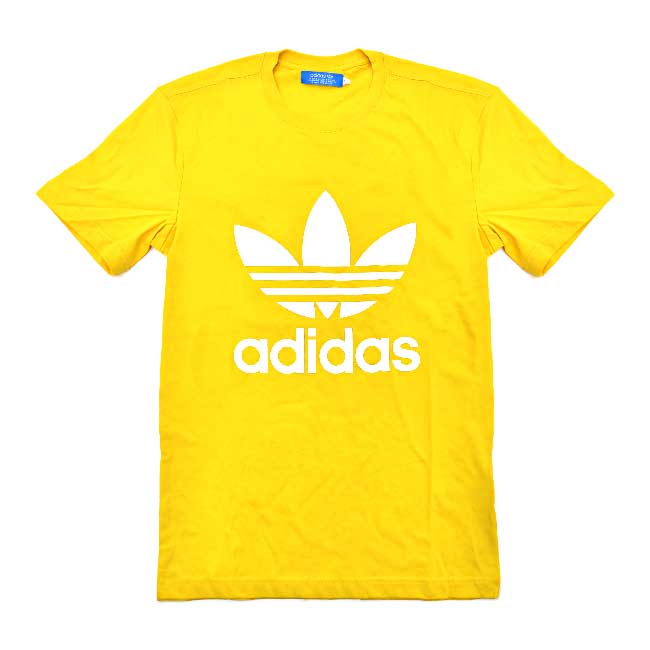 Yellow Adidas Logo - yellow adidas tshirt adidas t shirt men | Défi J'arrête, j'y gagne!