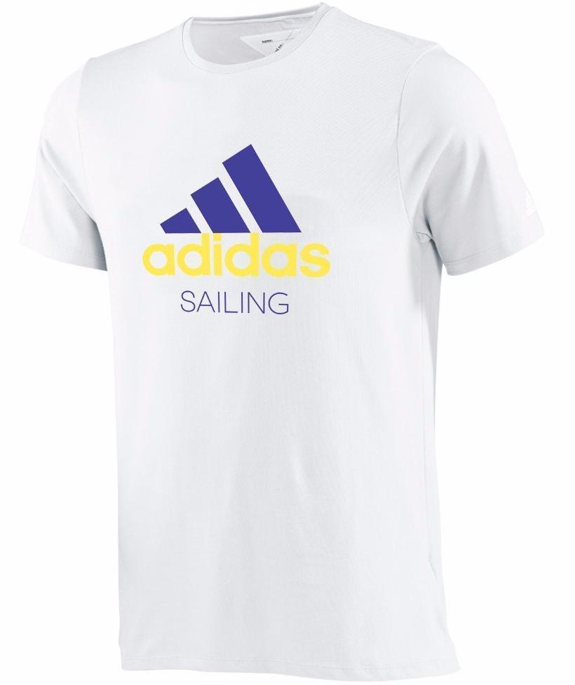 Yellow Adidas Logo - Adidas Sailing Men's Performance adidas sailing Shirt