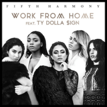 Fifth Harmony Black and White Logo - Work from Home