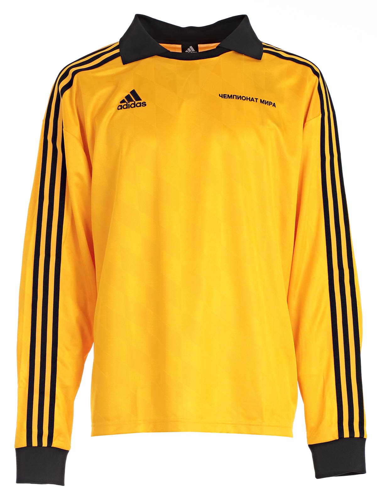 Yellow Adidas Logo - Shop Gosha Rubchinskiy Adidas Logo Polo Top In Yellow