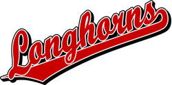 Red Longhorn Logo - Team Pride: Longhorns team script logo